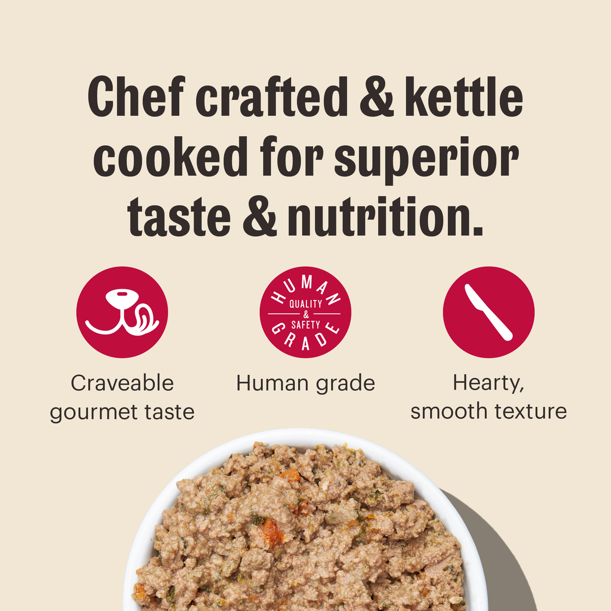 The Honest Kitchen Beef, Cheddar & Farm Veggies Butcher Block Pâté Wet Dog Food