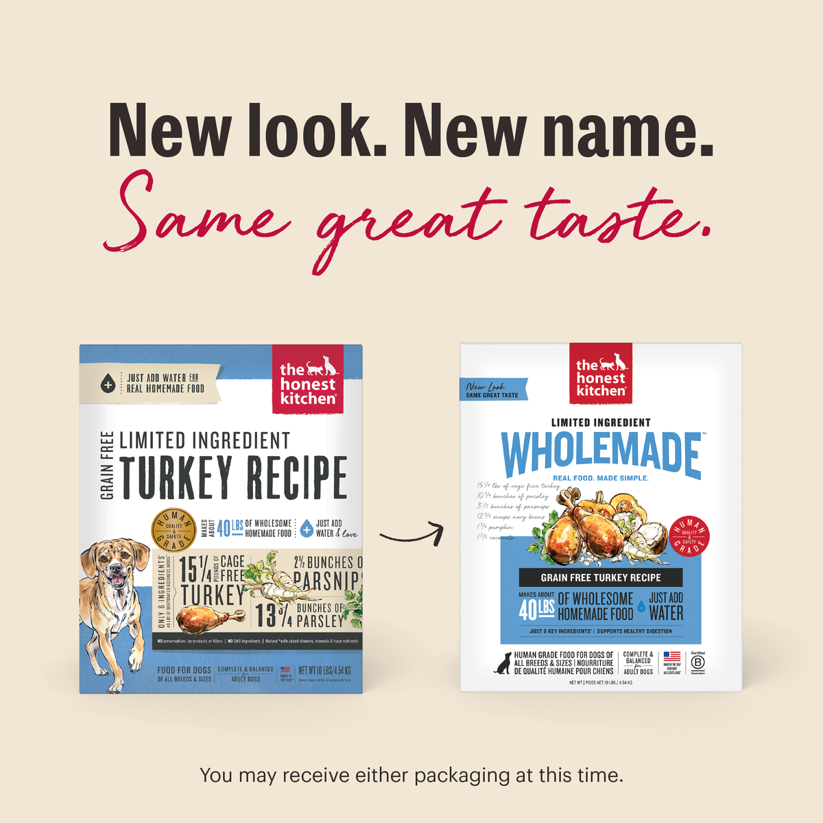 The Honest Kitchen Wholemade Limited Ingredient Turkey Dehydrated Dog Food