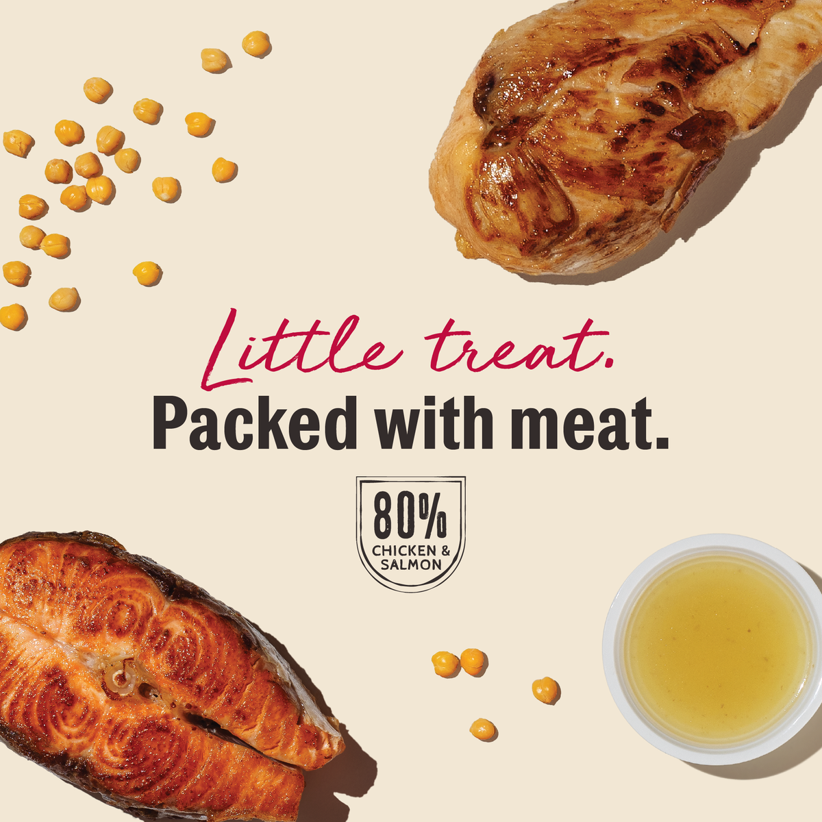 The Honest Kitchen Chicken & Salmon Meaty Littles Dog Treats