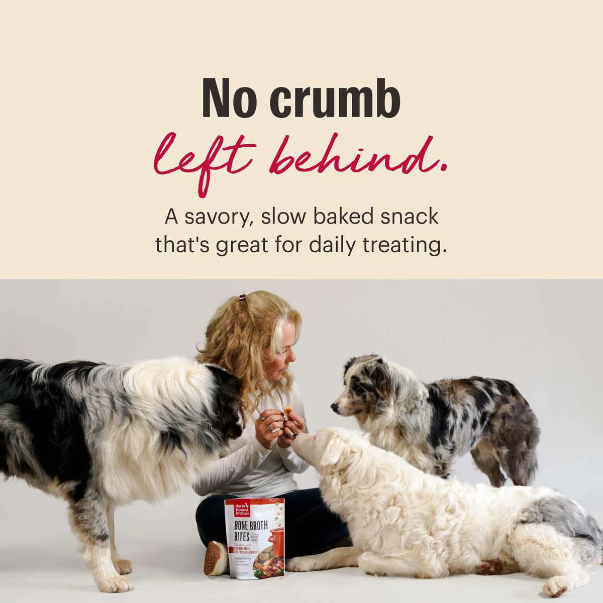 The Honest Kitchen Chicken Bone Broth Bites with Carrots Dog Treats