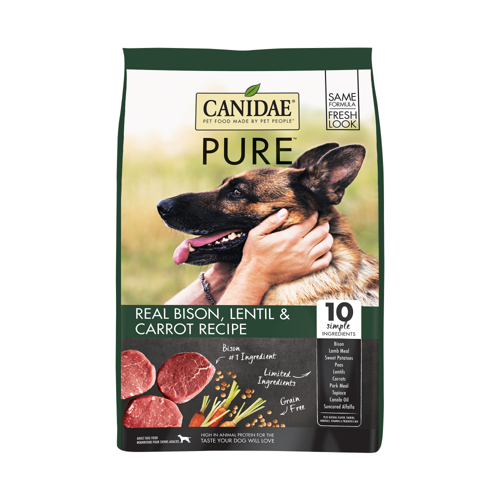 Canidae Grain Free PURE Bison, Lentil & Carrot Recipe Dry Dog Food