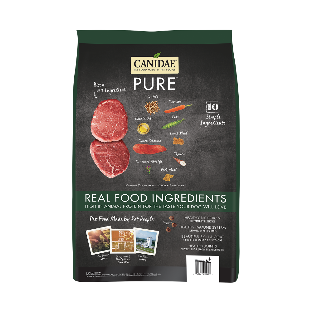 Canidae Grain Free PURE Bison, Lentil & Carrot Recipe Dry Dog Food