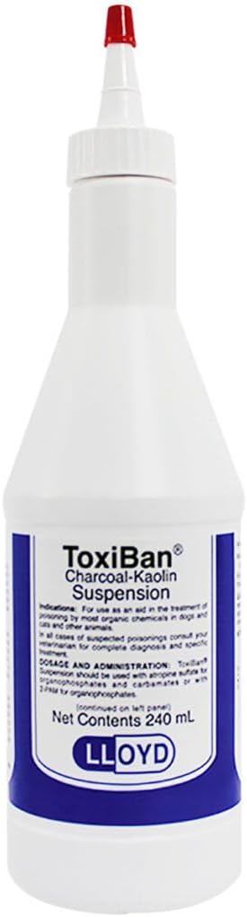 Toxiban Activated Charcoal Suspension for Dogs & Cats, 240 mL