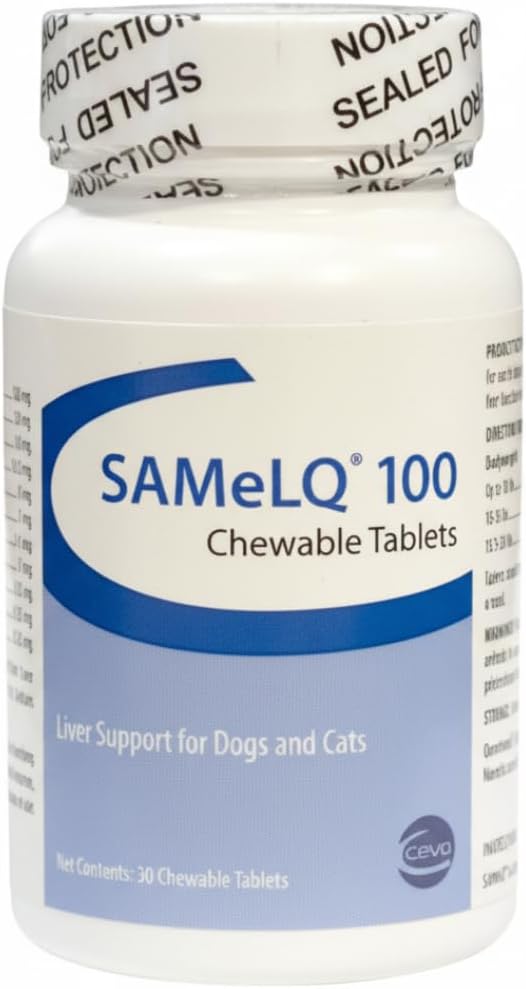 SAMeLQ Liver Support Chewable Tablets for Dogs & Cats