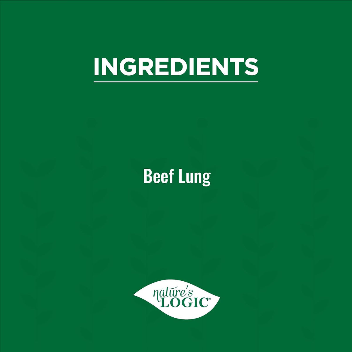 Nature's Logic Beef Lung Treats for Dogs & Cats, 1 lb