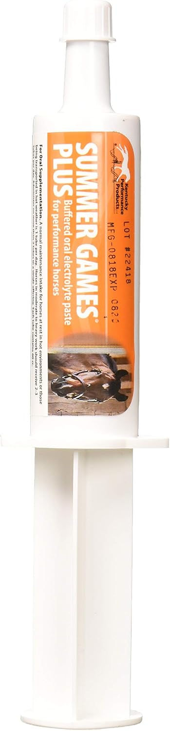 Kentucky Performance Summer Games Plus Electrolyte Paste for Horses, 3 x 60 cc