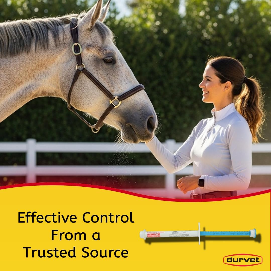 Durvet Ivermectin Paste 1.87% Horse Dewormer, Apple Flavor