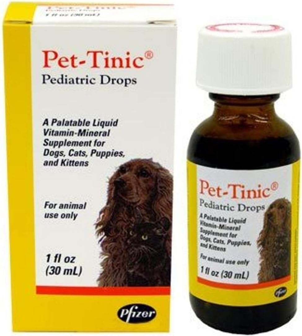 Pet-Tinic Pediatric Vitamin Drops for Dogs & Cats, 1 oz