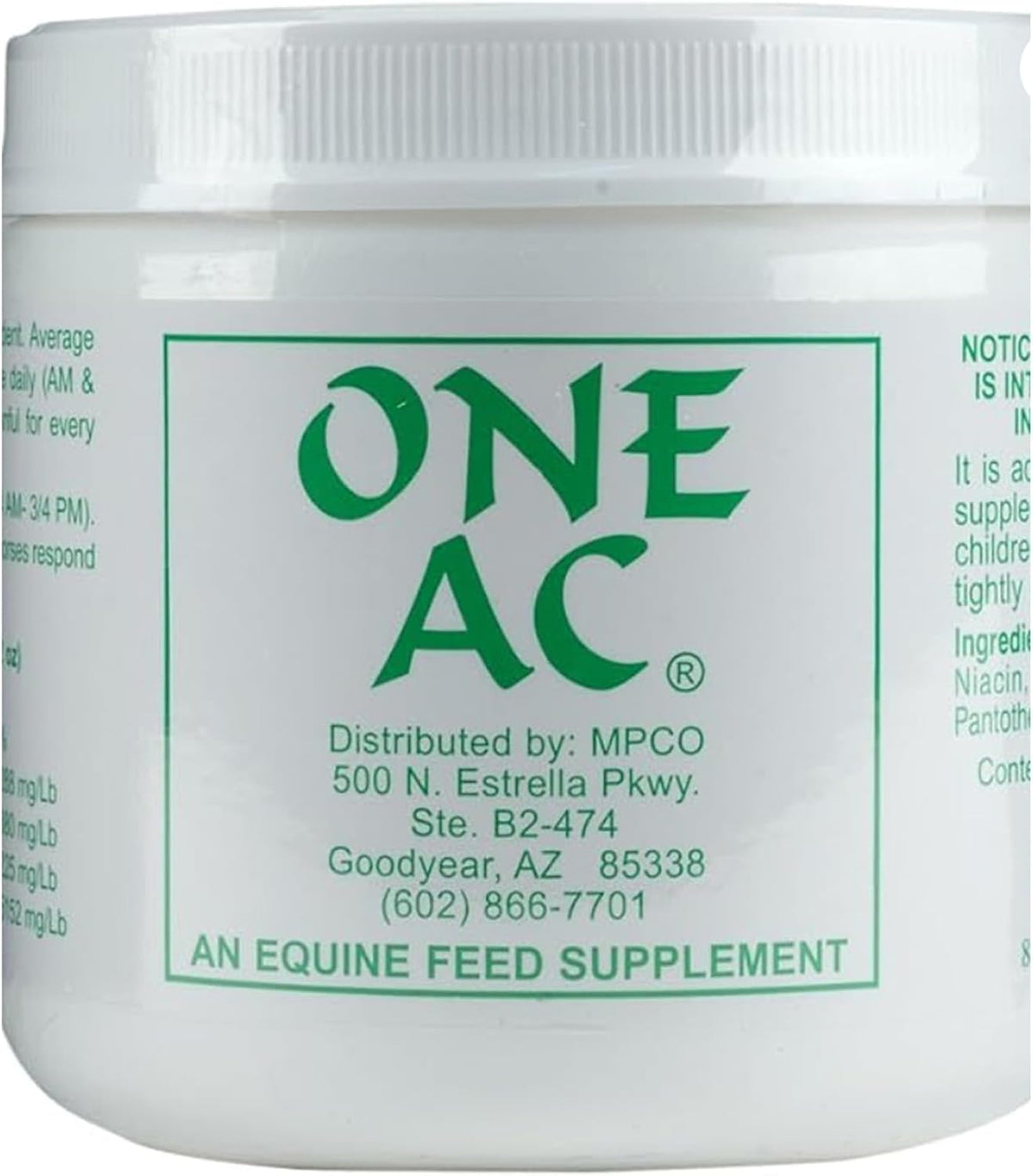 One AC Anhidrosis Supplement for Horses, 200 g
