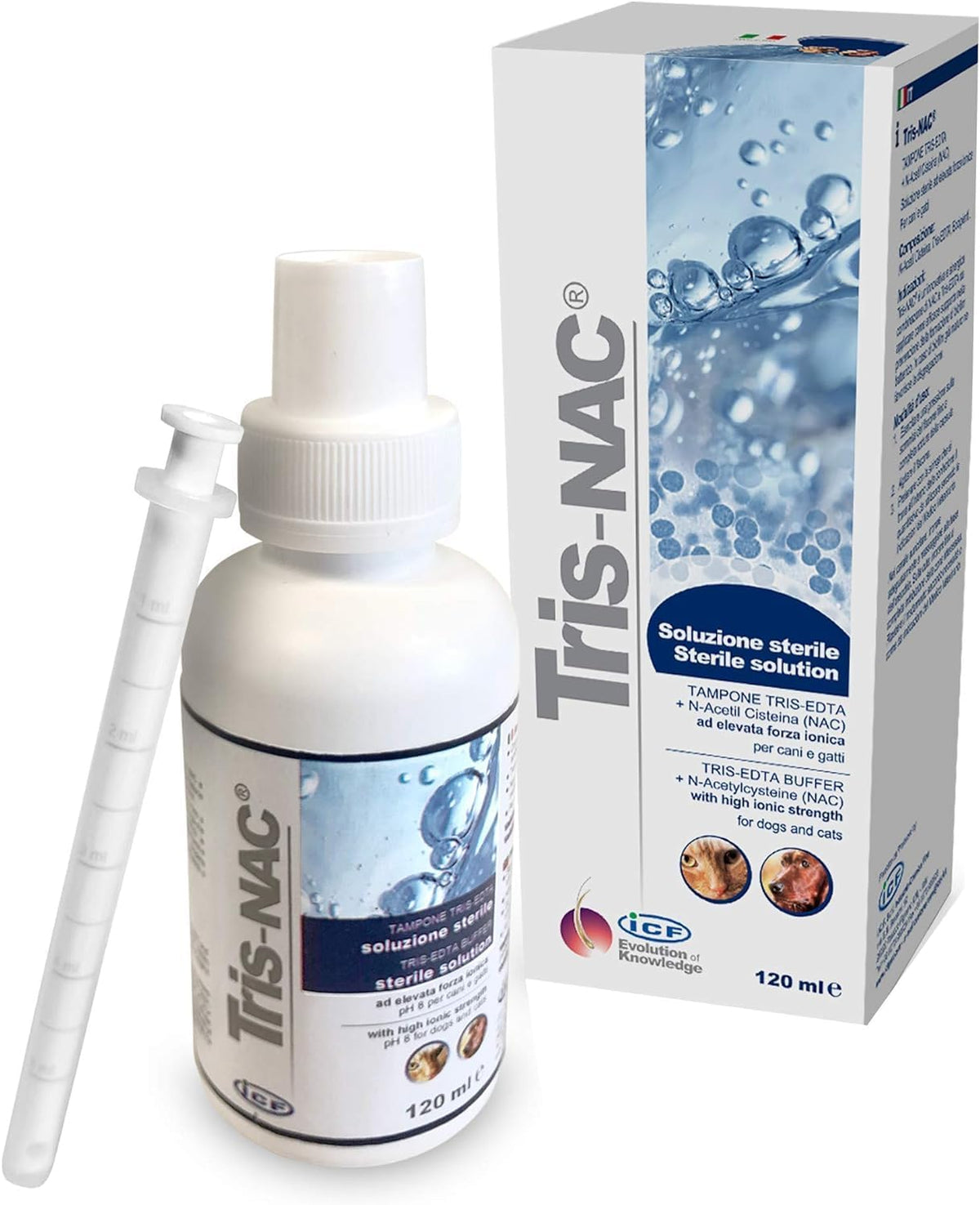 ICF Tris-NAC Ear & Skin Cleanser for Dogs & Cats