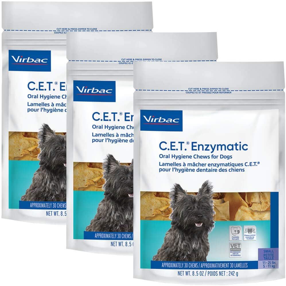 C.E.T. Enzymatic Oral Hygiene Chews for Dogs