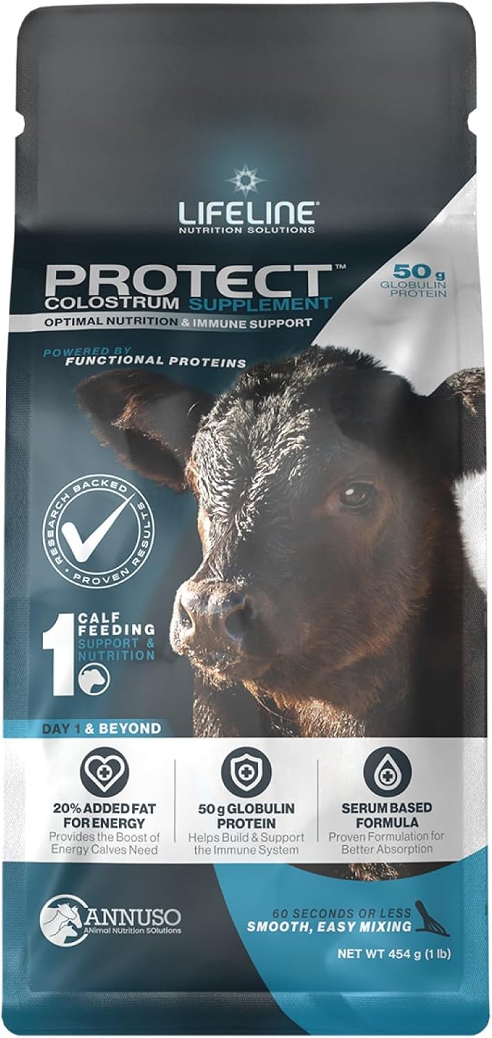 Annuso Lifeline Protect Colostrum Supplement for Calves, 1 lb