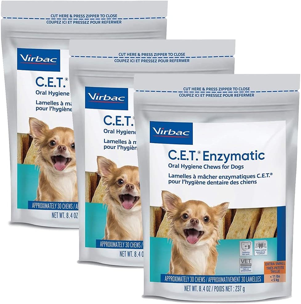 C.E.T. Enzymatic Oral Hygiene Chews for Dogs