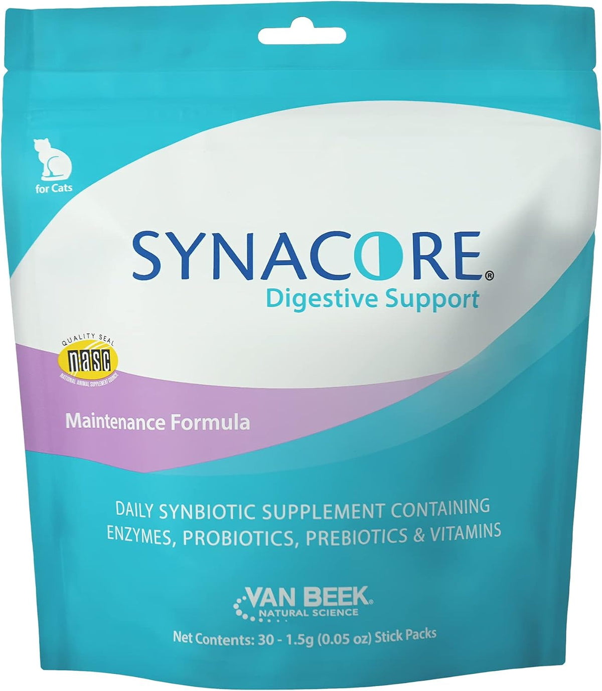 Van Beek Synacore Digestive & Immune Support for Cats, 30 ct