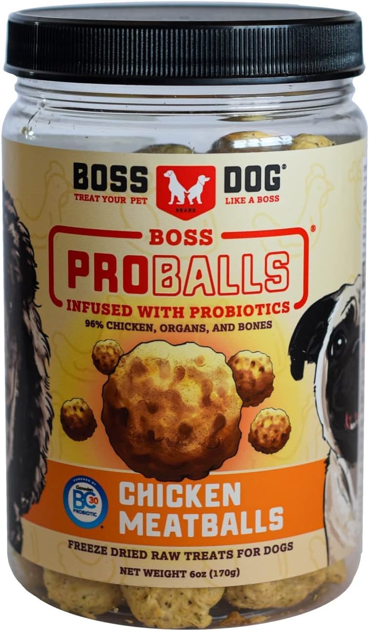Boss Dog ProBalls Freeze-Dried Treats for Dogs & Cats, 6 oz