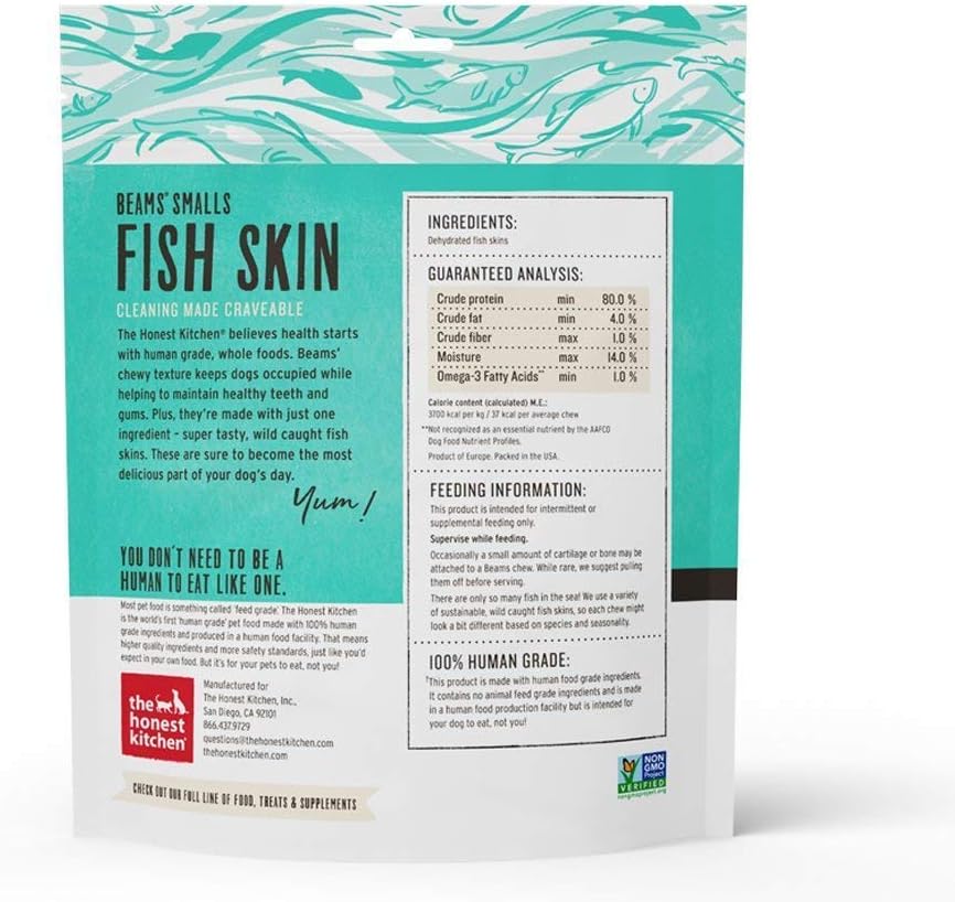 The Honest Kitchen Beams Wolffish Skin Dog Chews