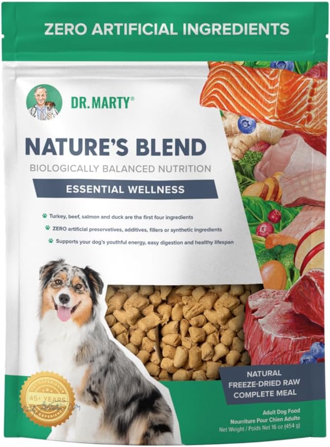 Dr. Marty Nature's Blend Freeze-Dried Raw Dog Food, 16 oz