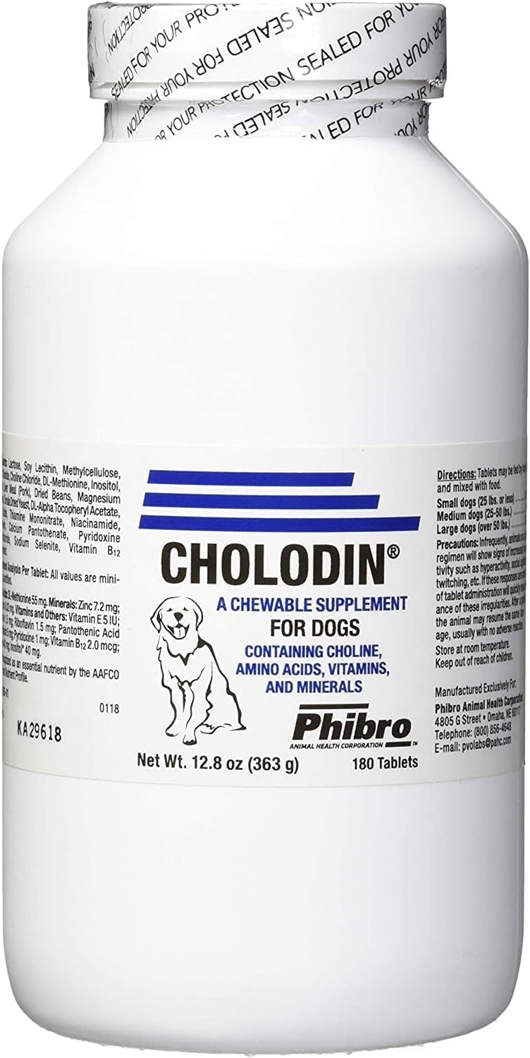 Cholodin Canine Chewable Tablets, 180 ct