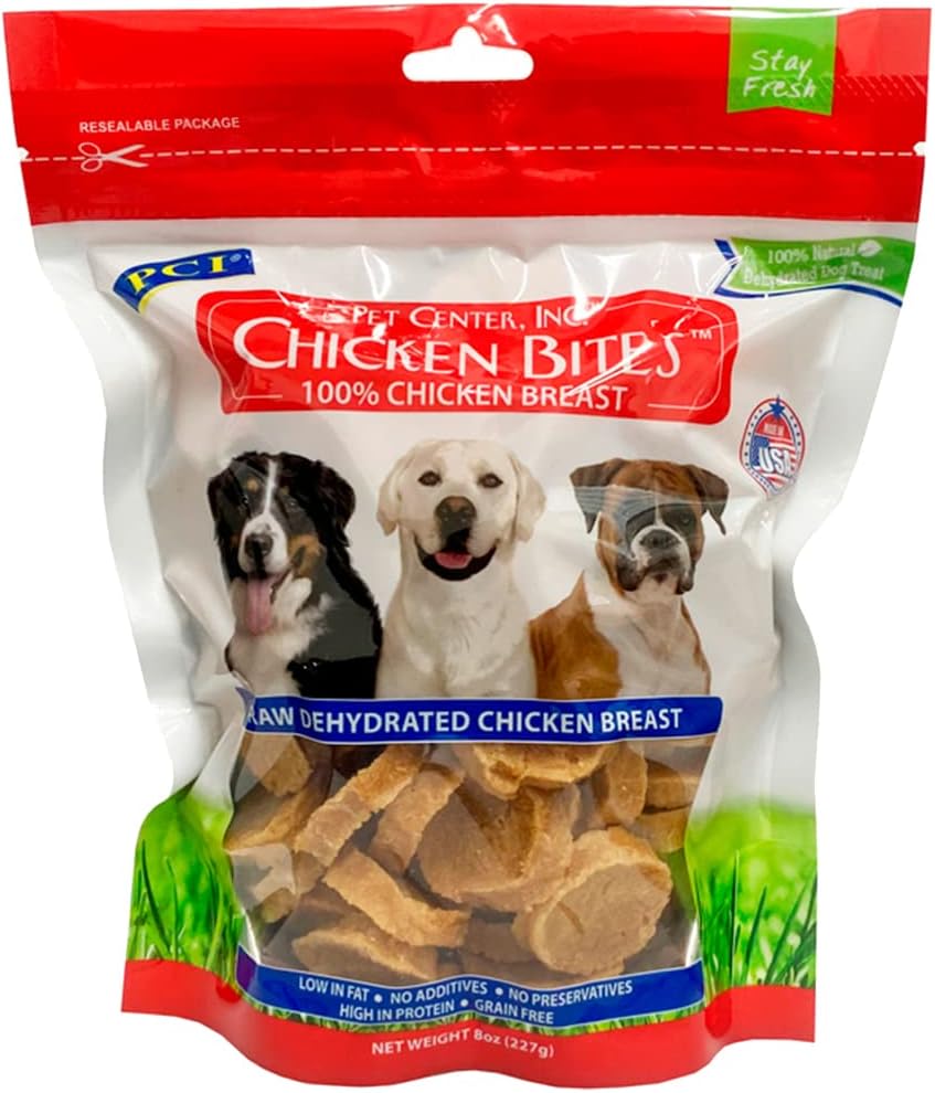PCI Chicken Bites Dehydrated Chicken Breast Dog Treats