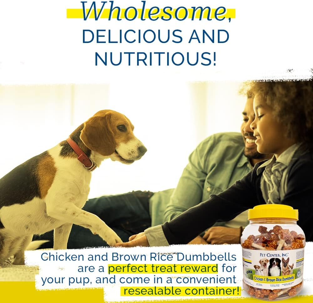 PCI Chicken & Brown Rice Dumbbells Dog Treats, 2.5 lb