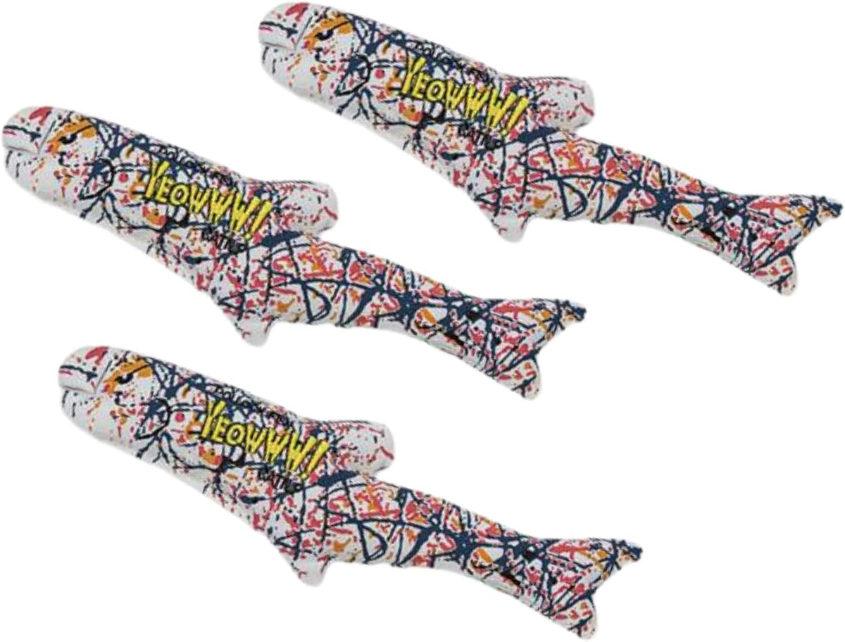 Yeowww! Organic Catnip Pollock Fish Toy, 3 Pack