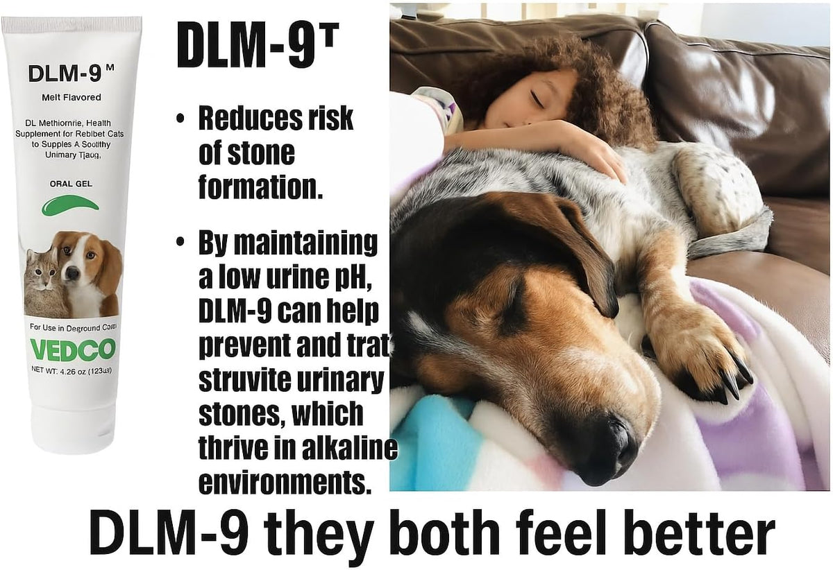 Vedco DLM-9 Urinary Oral Gel for Dogs & Cats, Malt, 4.25 oz