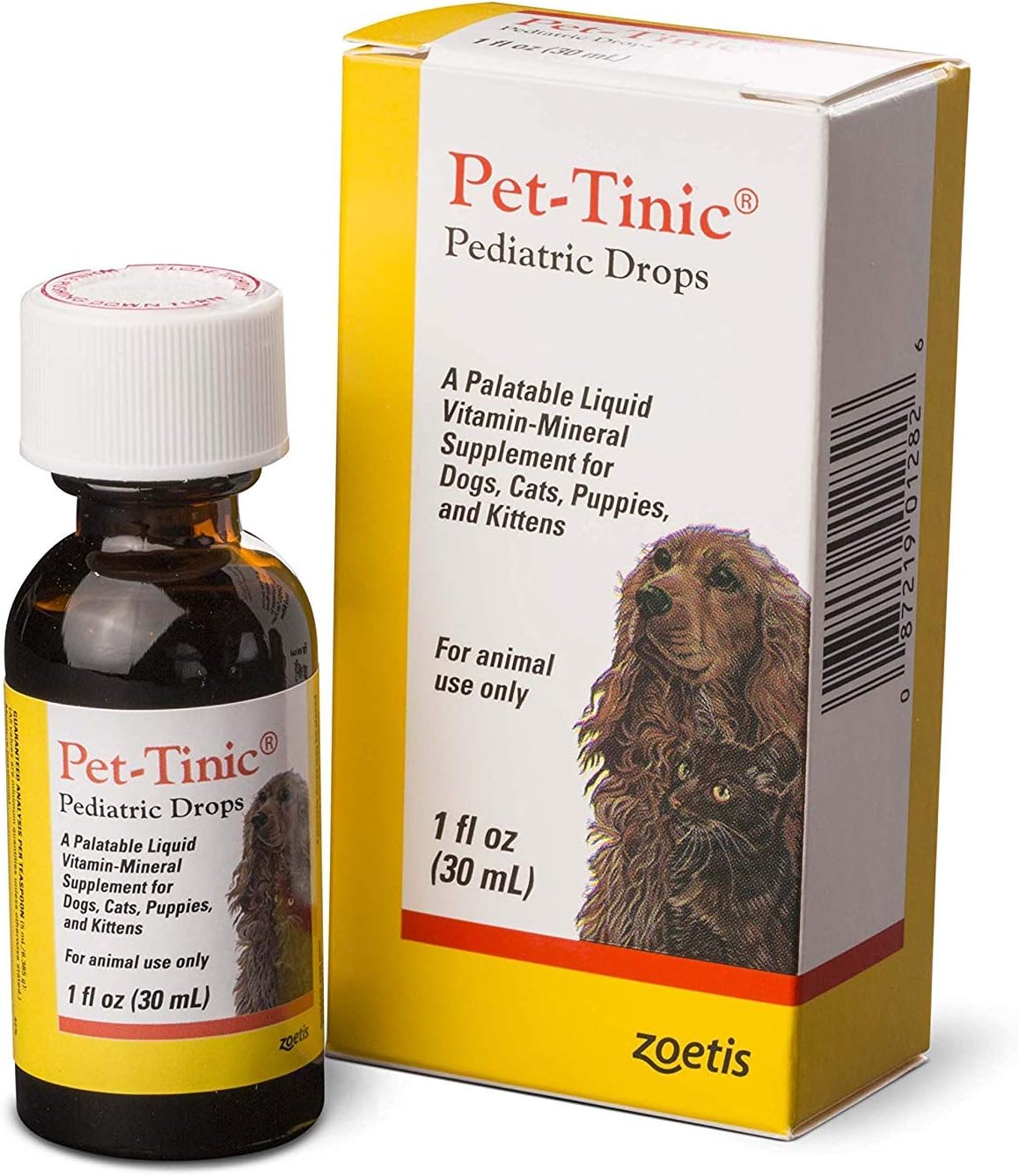 Pet-Tinic Pediatric Vitamin Drops for Dogs & Cats, 1 oz