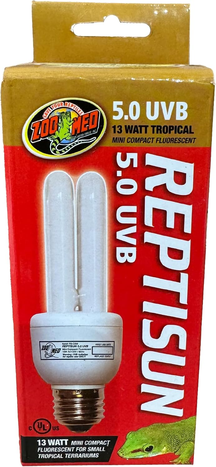 Zoo Med ReptiSun Mini Compact Fluorescent UVB Lamp, 13 W