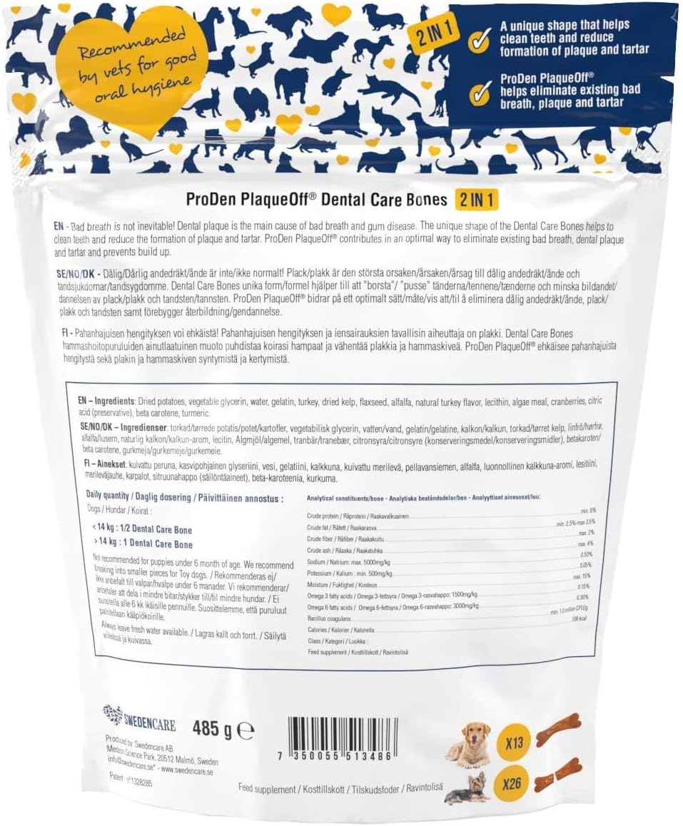 ProDen PlaqueOff Dental Bones for Dogs, 3 Flavor Bundle