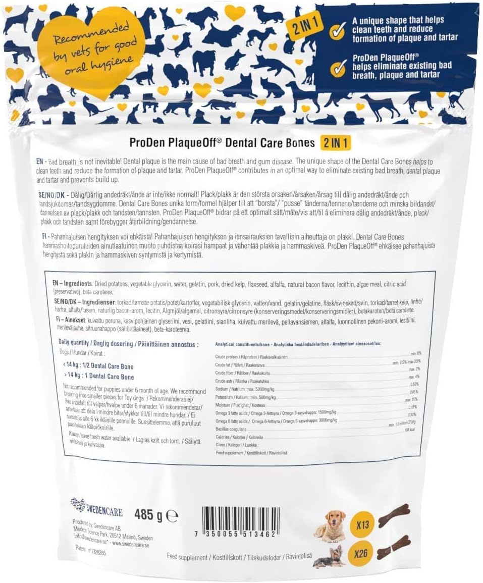 ProDen PlaqueOff Dental Bones for Dogs, 3 Flavor Bundle