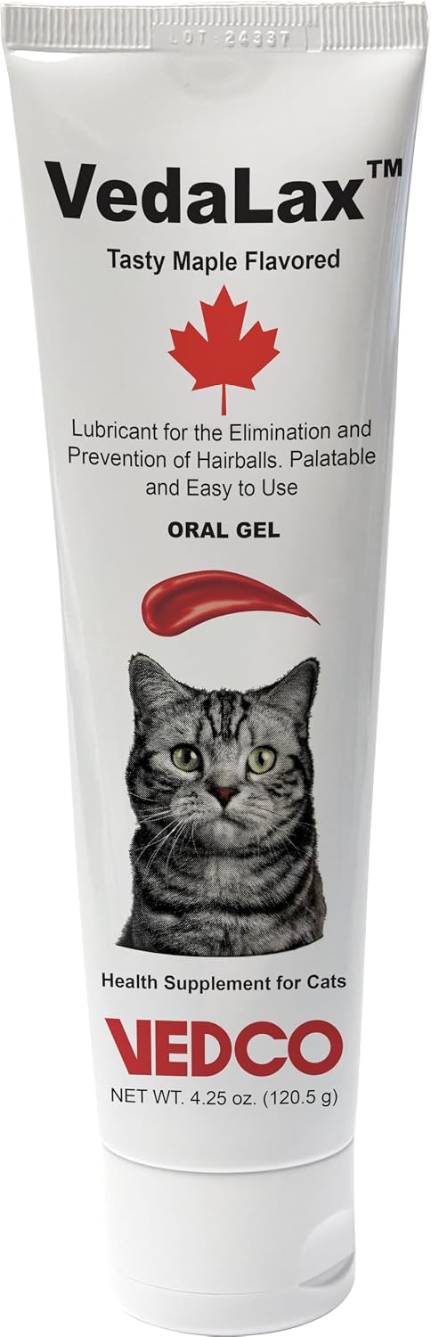 Vedco Vedalax Hairball Oral Gel for Cats, Maple, 4.25 oz
