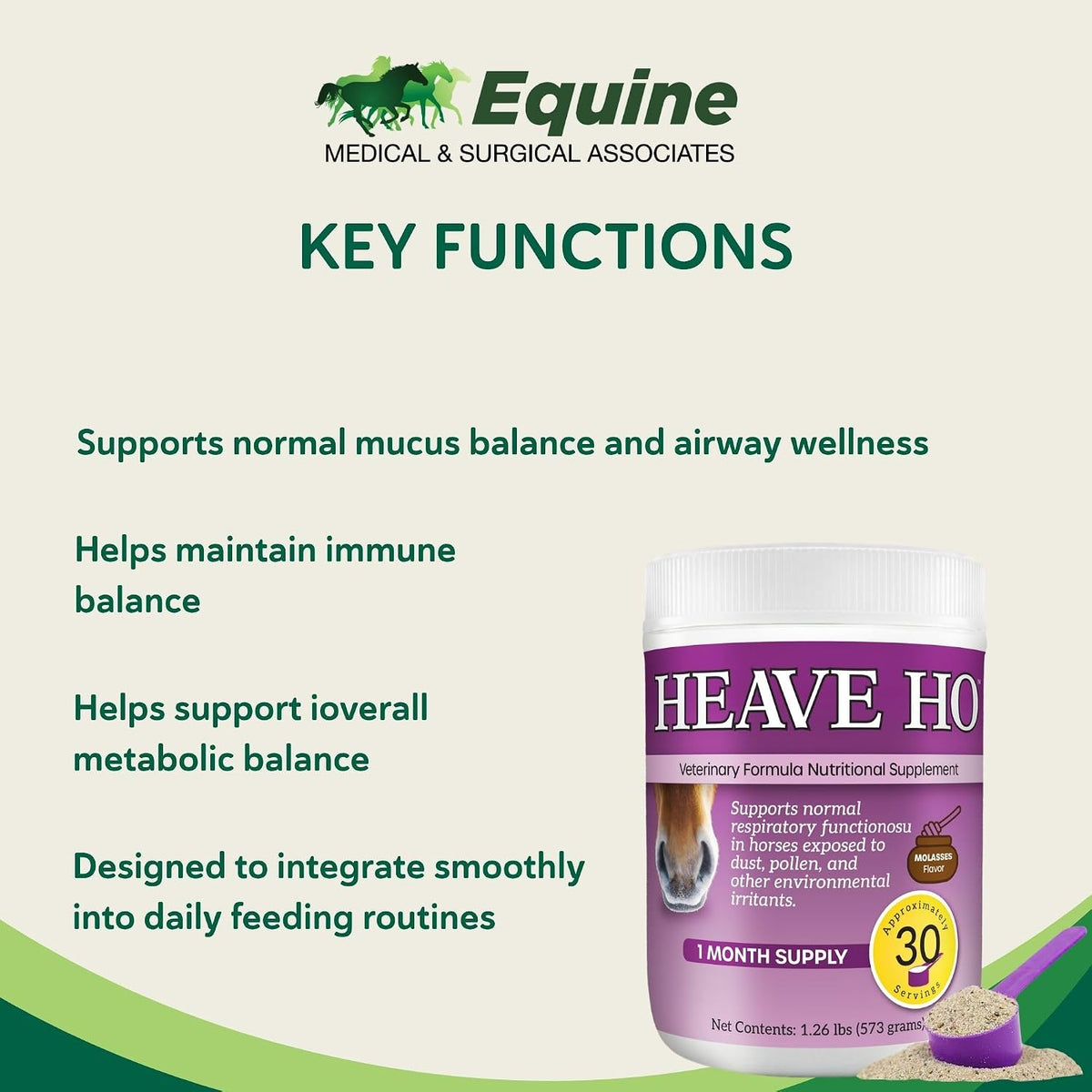 Heave Ho Respiratory Support Supplement for Horses