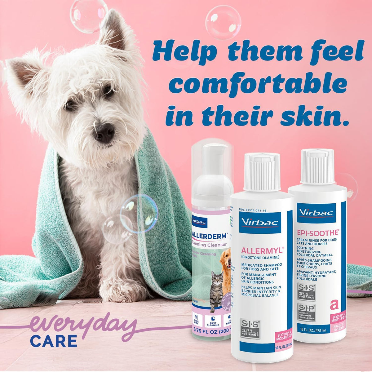 Virbac Allermyl Hypoallergenic Shampoo for Dogs & Cats