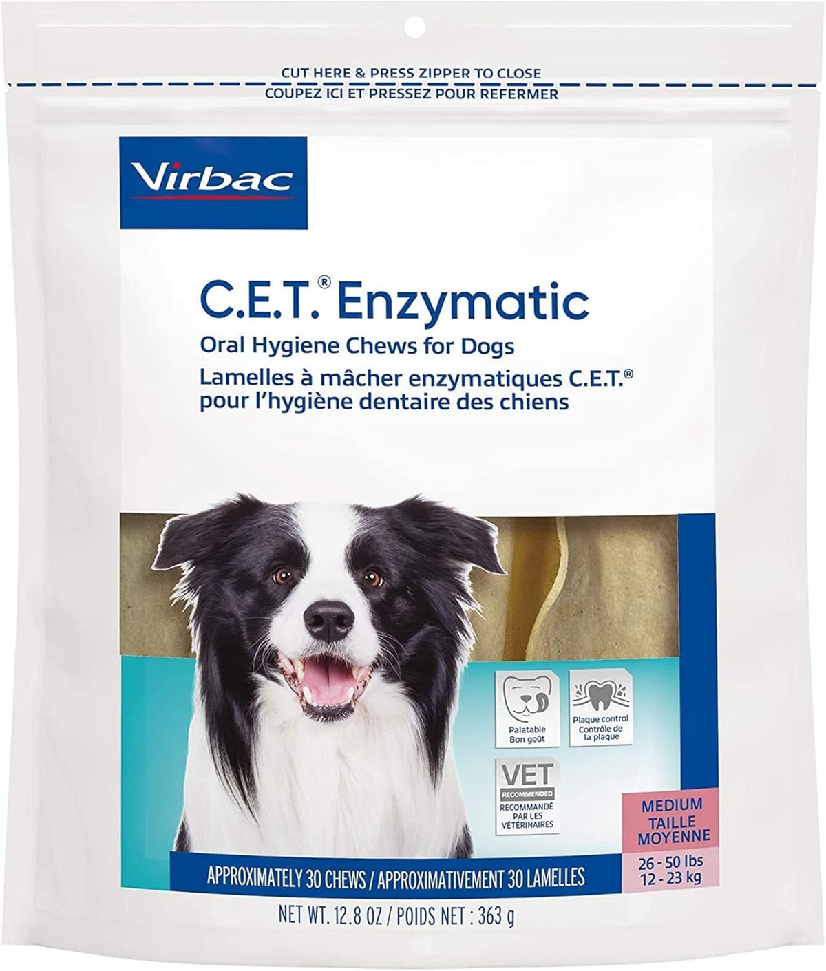C.E.T. Enzymatic Oral Hygiene Chews for Dogs