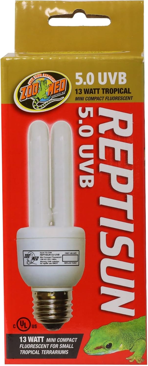 Zoo Med ReptiSun Mini Compact Fluorescent UVB Lamp, 13 W