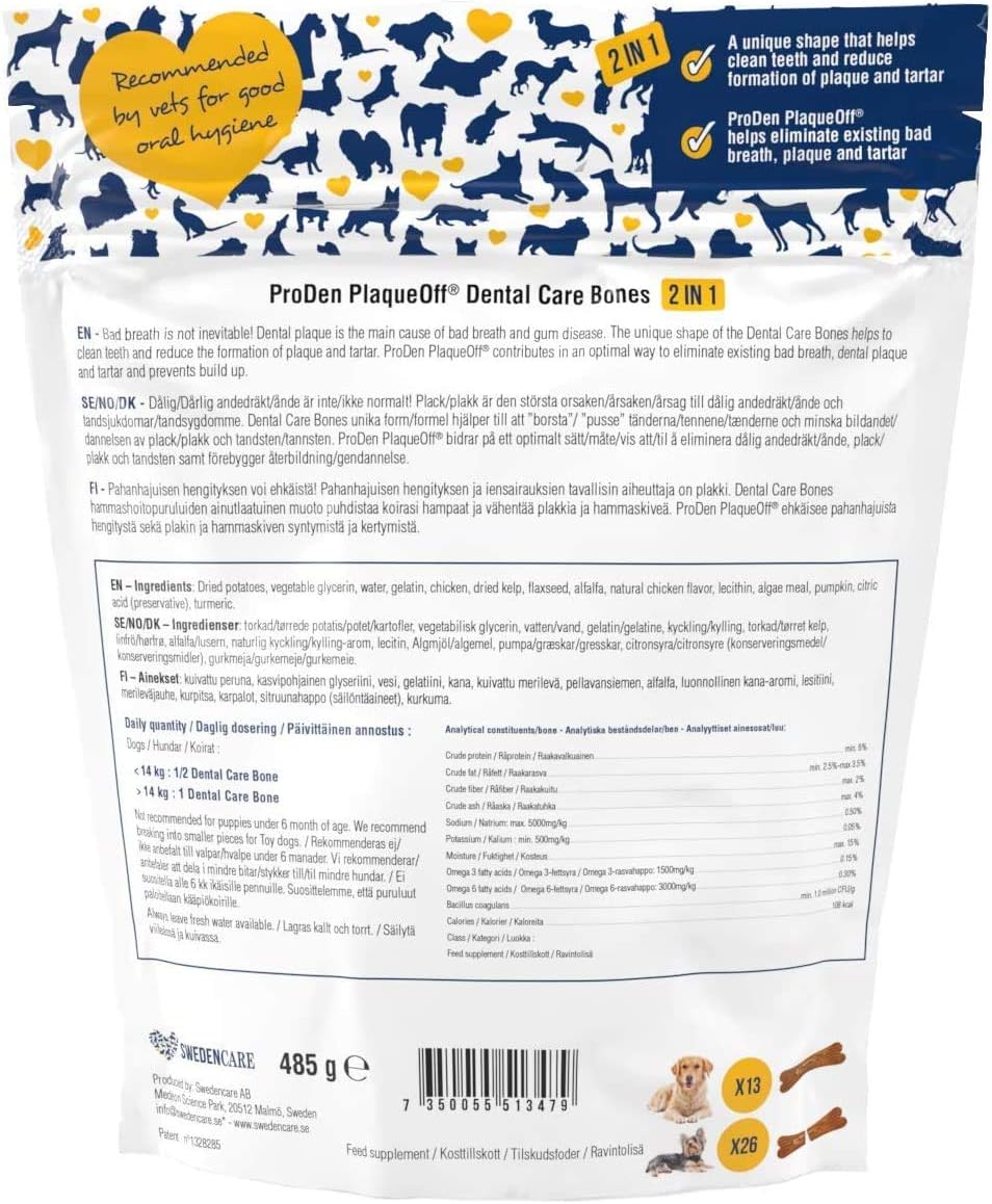ProDen PlaqueOff Dental Bones for Dogs, 3 Flavor Bundle