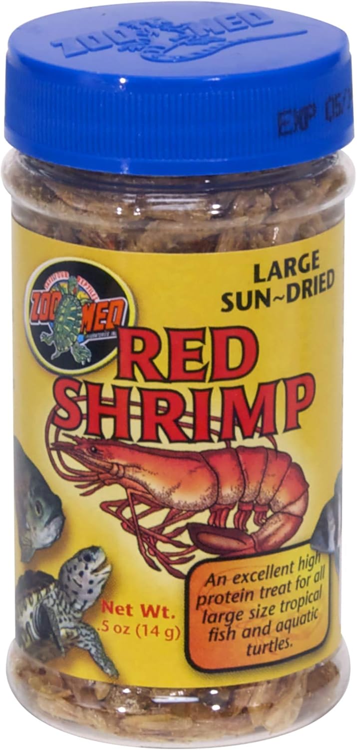 Zoo Med Large Sun-Dried Red Shrimp, 2 x 10 oz