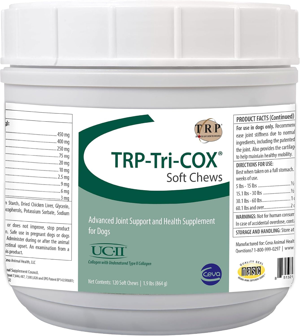 TRP-Tri-COX Hip & Joint Soft Chews for Dogs