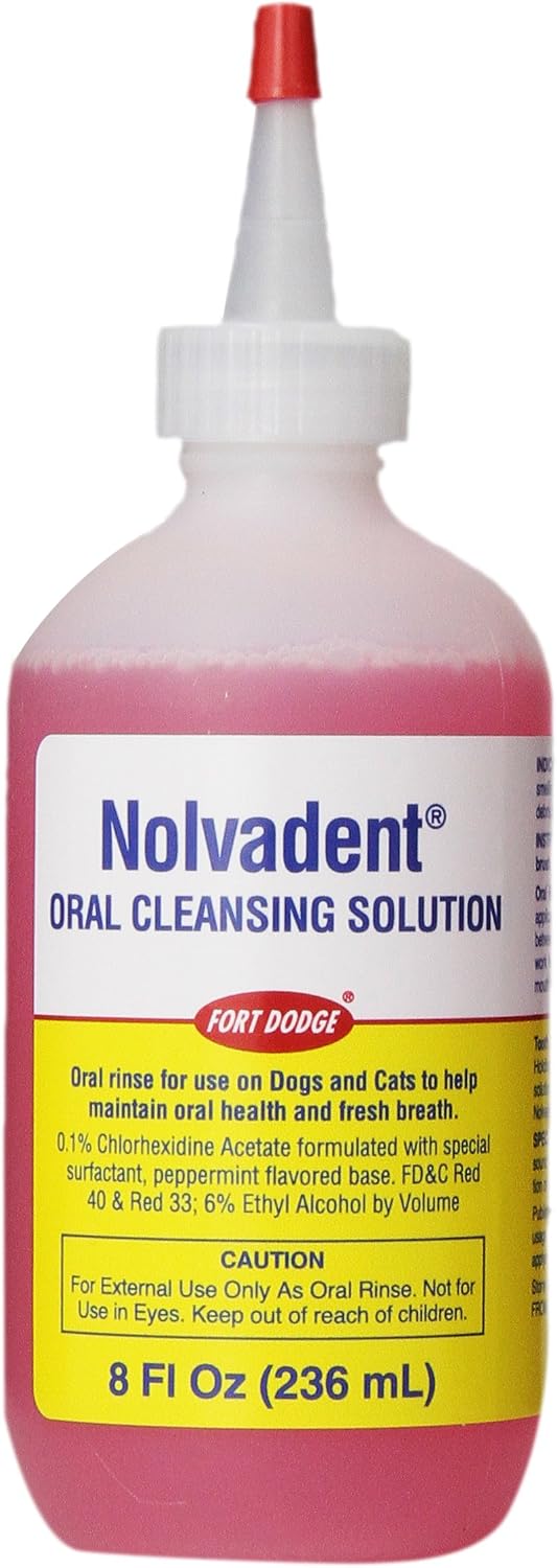 Nolvadent Oral Cleansing Solution for Dogs & Cats, 8 oz