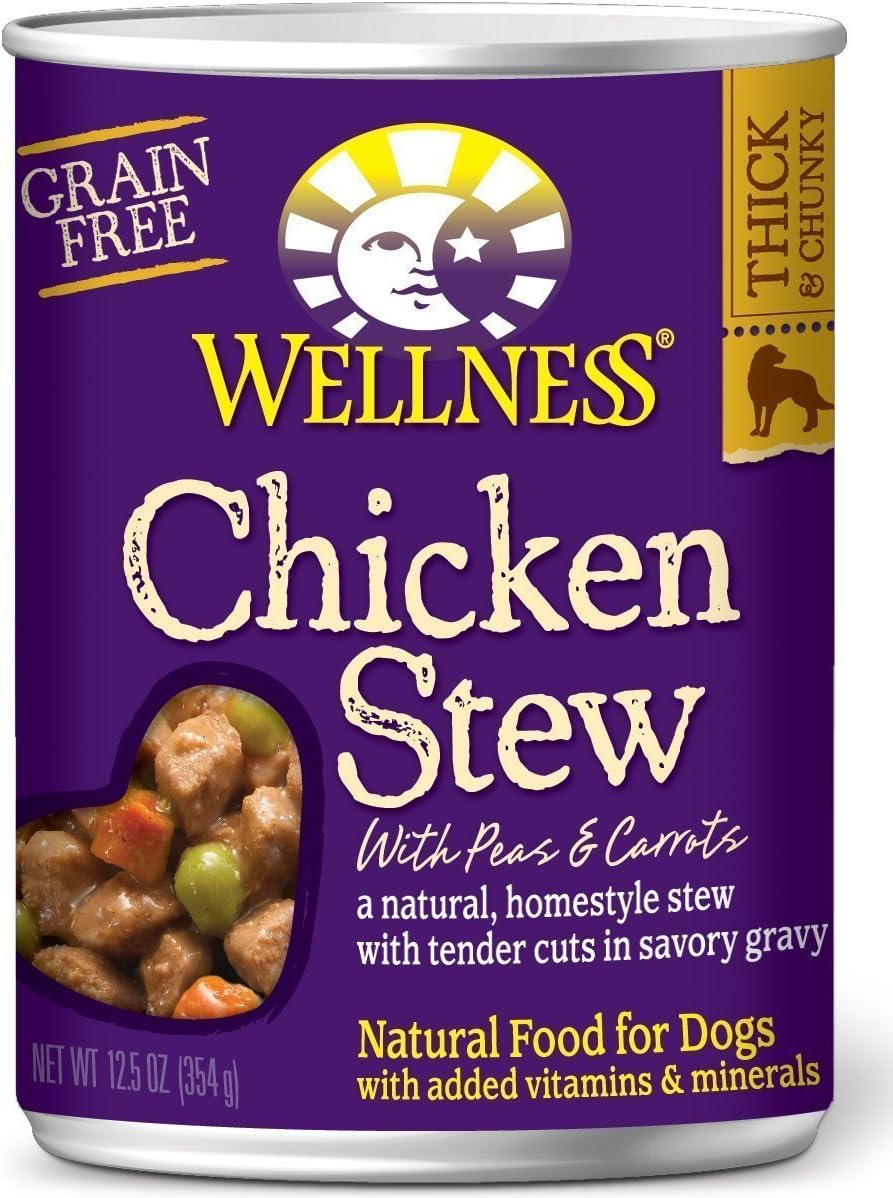 Wellness Grain-Free Stew Wet Dog Food Variety, 12 x 12.5 oz