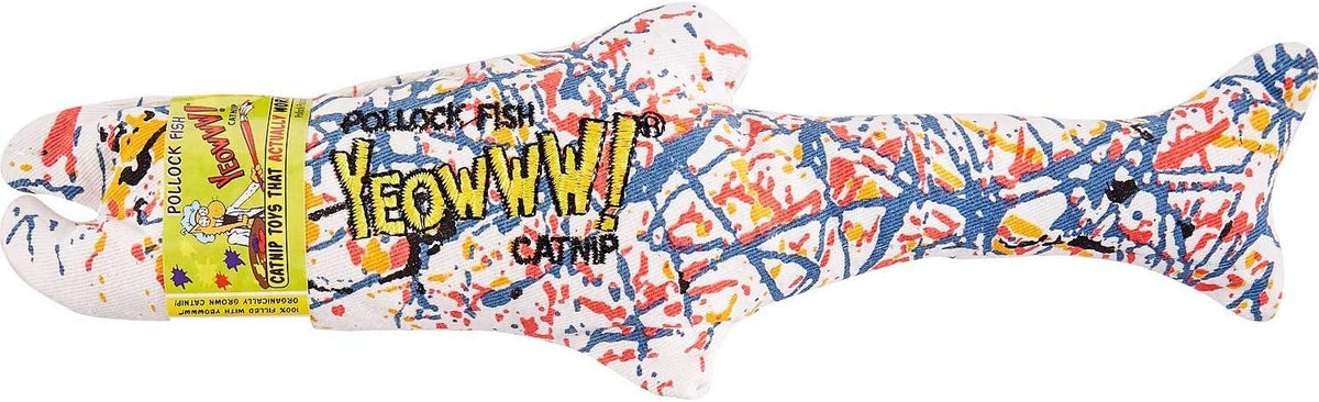 Yeowww! Organic Catnip Toy Variety Pack: Rainbow, Banana & Pollock Fish