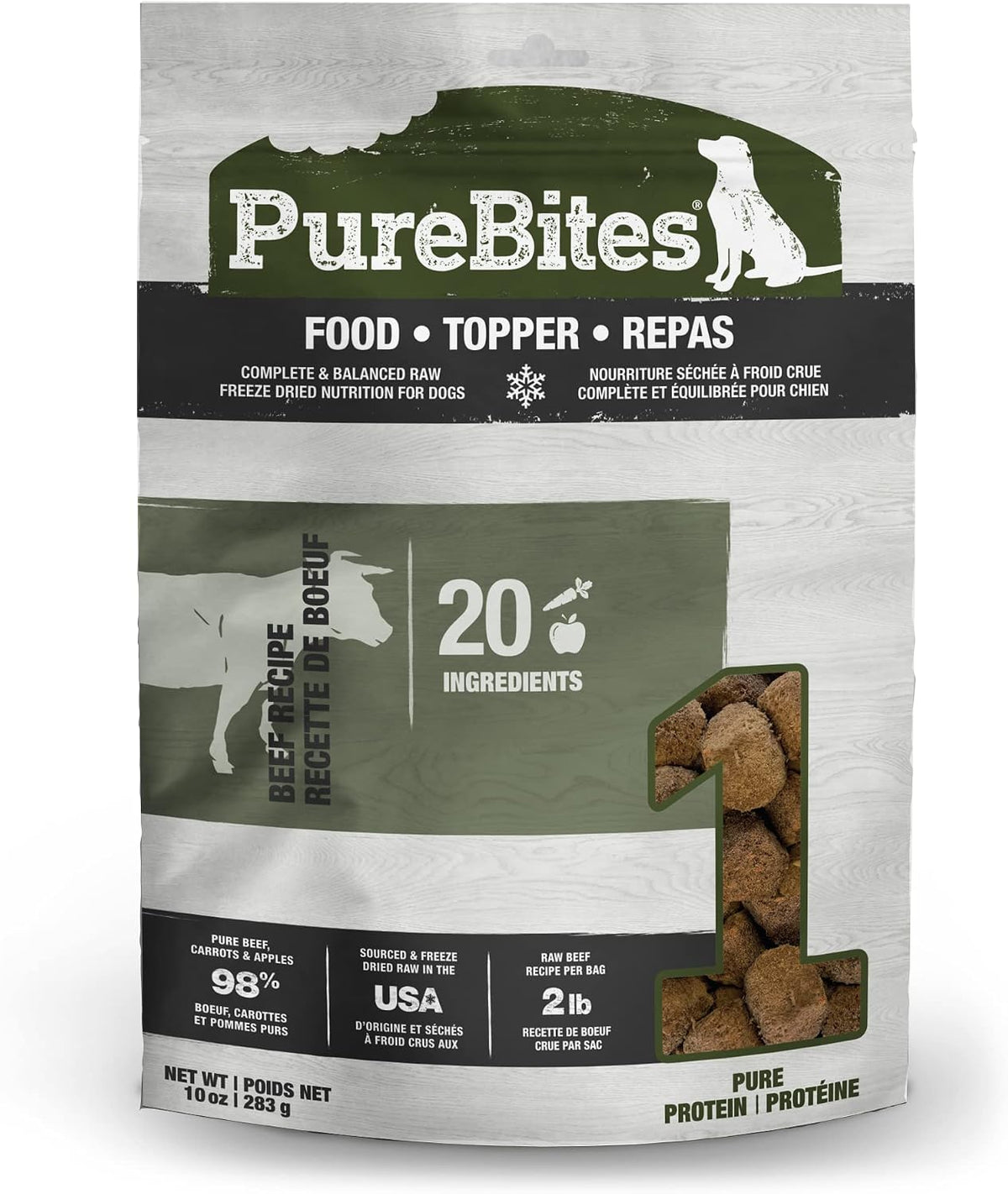 PureBites Freeze-Dried Raw Dog Food & Topper