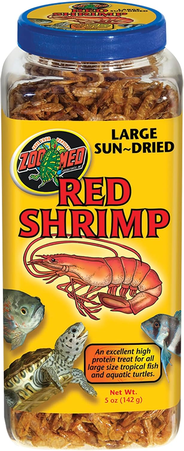 Zoo Med Large Sun-Dried Red Shrimp, 2 x 10 oz