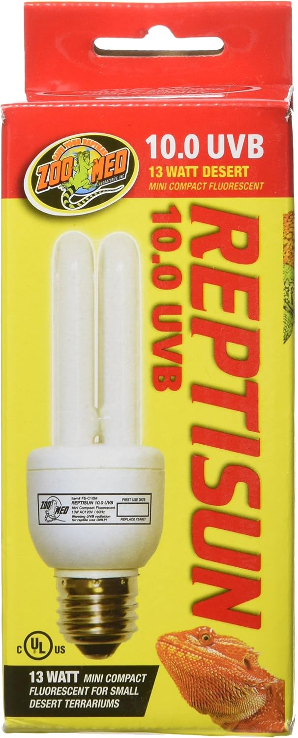 Zoo Med ReptiSun Mini Compact Fluorescent UVB Lamp, 13 W