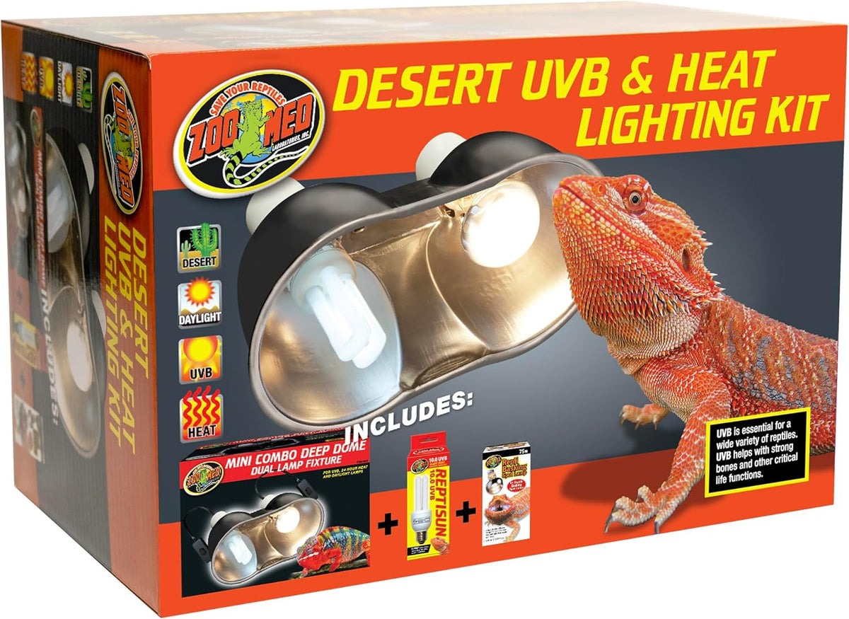 Zoo Med Desert UVB & Heat Lighting Kit