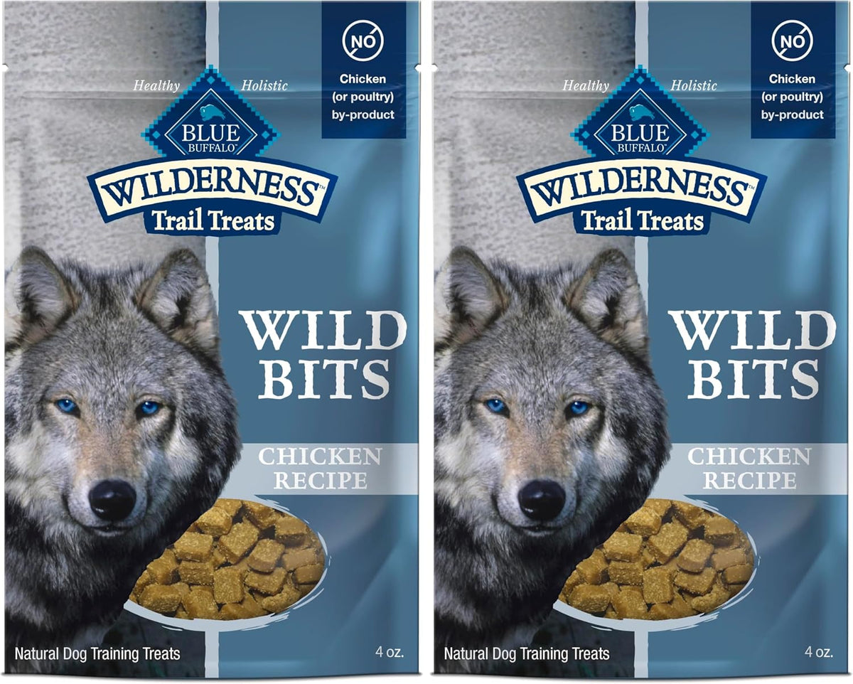Blue Buffalo Wilderness Trail Treats Wild Bits Dog Treats, 3 Flavor Bundle