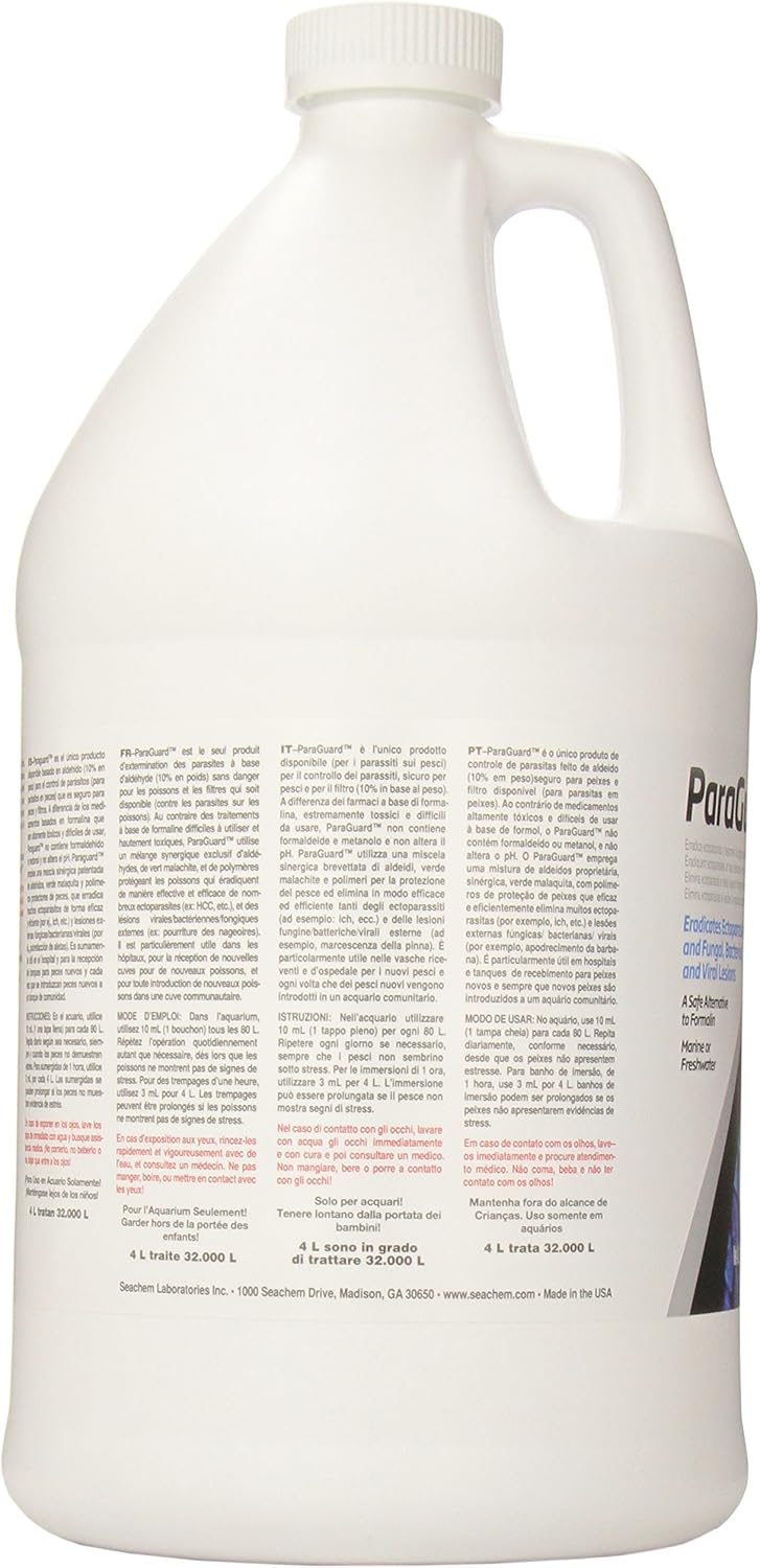 Seachem ParaGuard Fish Parasite Treatment, 4 L