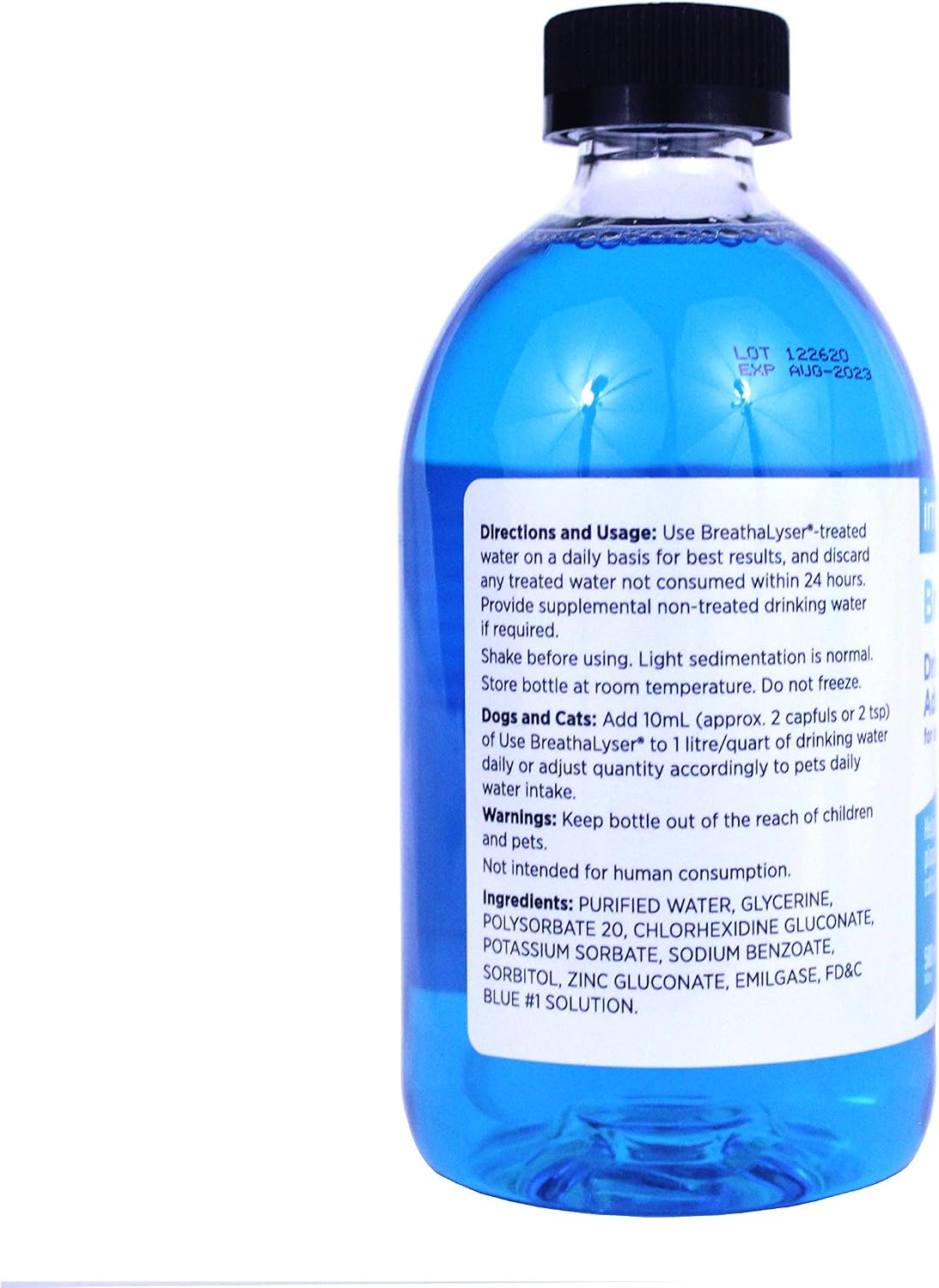 Breathalyser Water Additive for Dogs & Cats