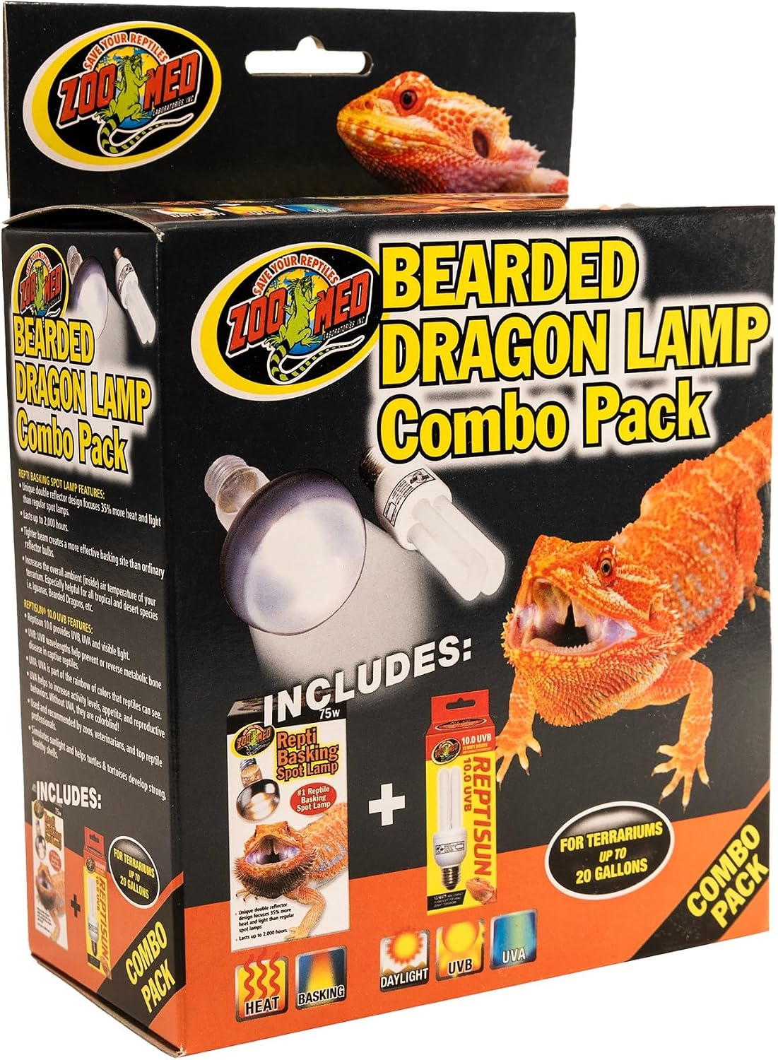 Zoo Med Bearded Dragon Lamp Combo Pack