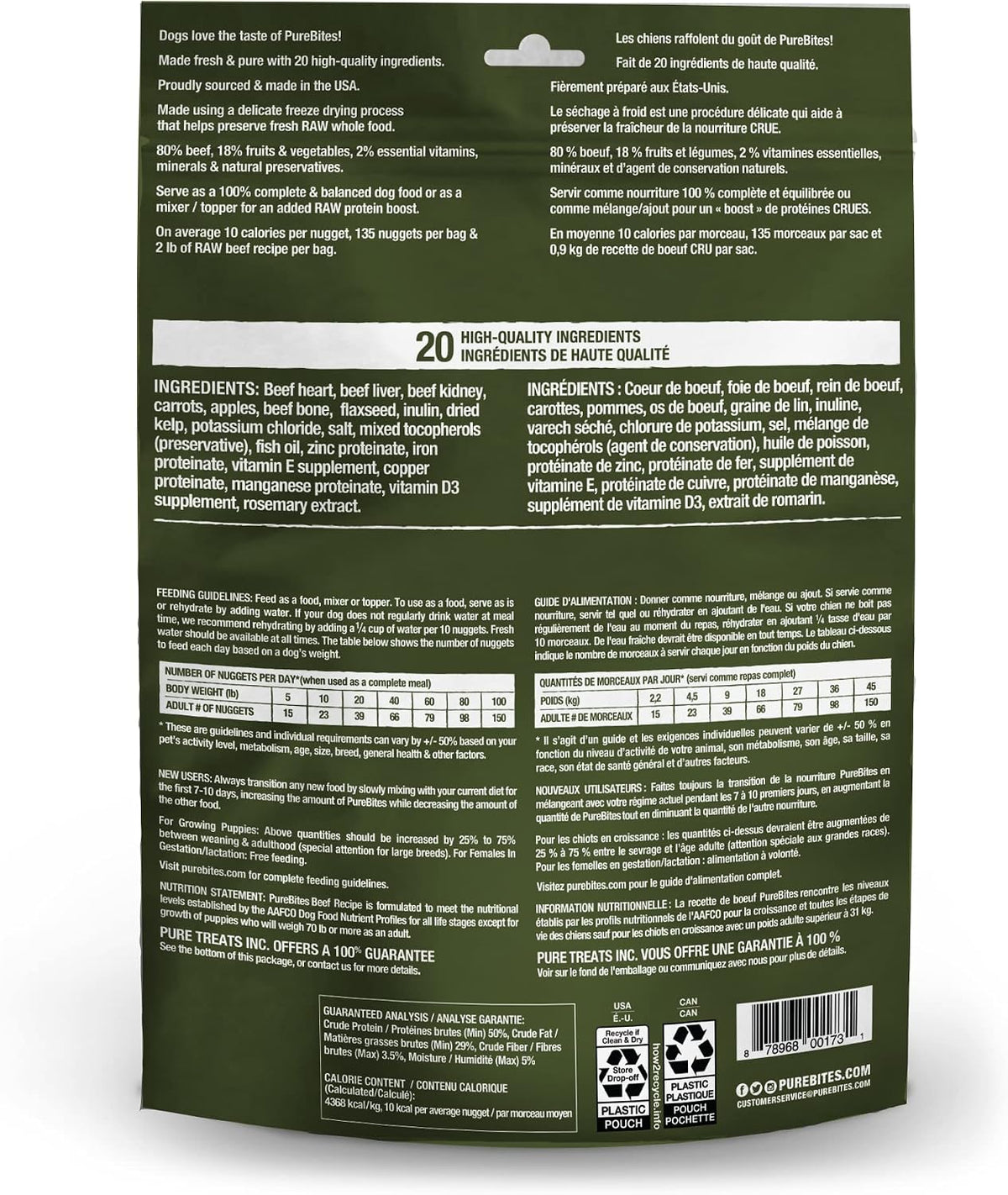 PureBites Freeze-Dried Raw Dog Food & Topper